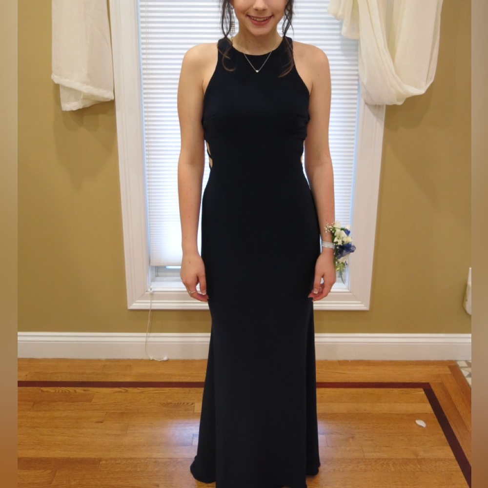clarisse prom dress - style #3459 navy blue